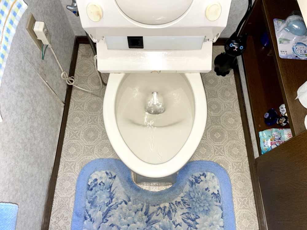 トイレつまり修理（排水管高圧洗浄）工事　工事後　排水管高圧洗浄工事後