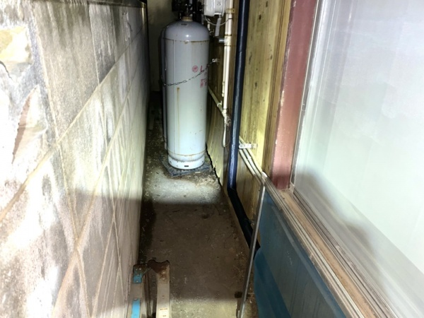 漏水修理（1F給水管改修）工事　給水管改修工事　保温工事後