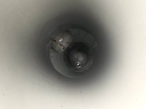 トイレつまり修理（排水管高圧洗浄）工事　工事後　建物外部　排水管高圧洗浄工事後